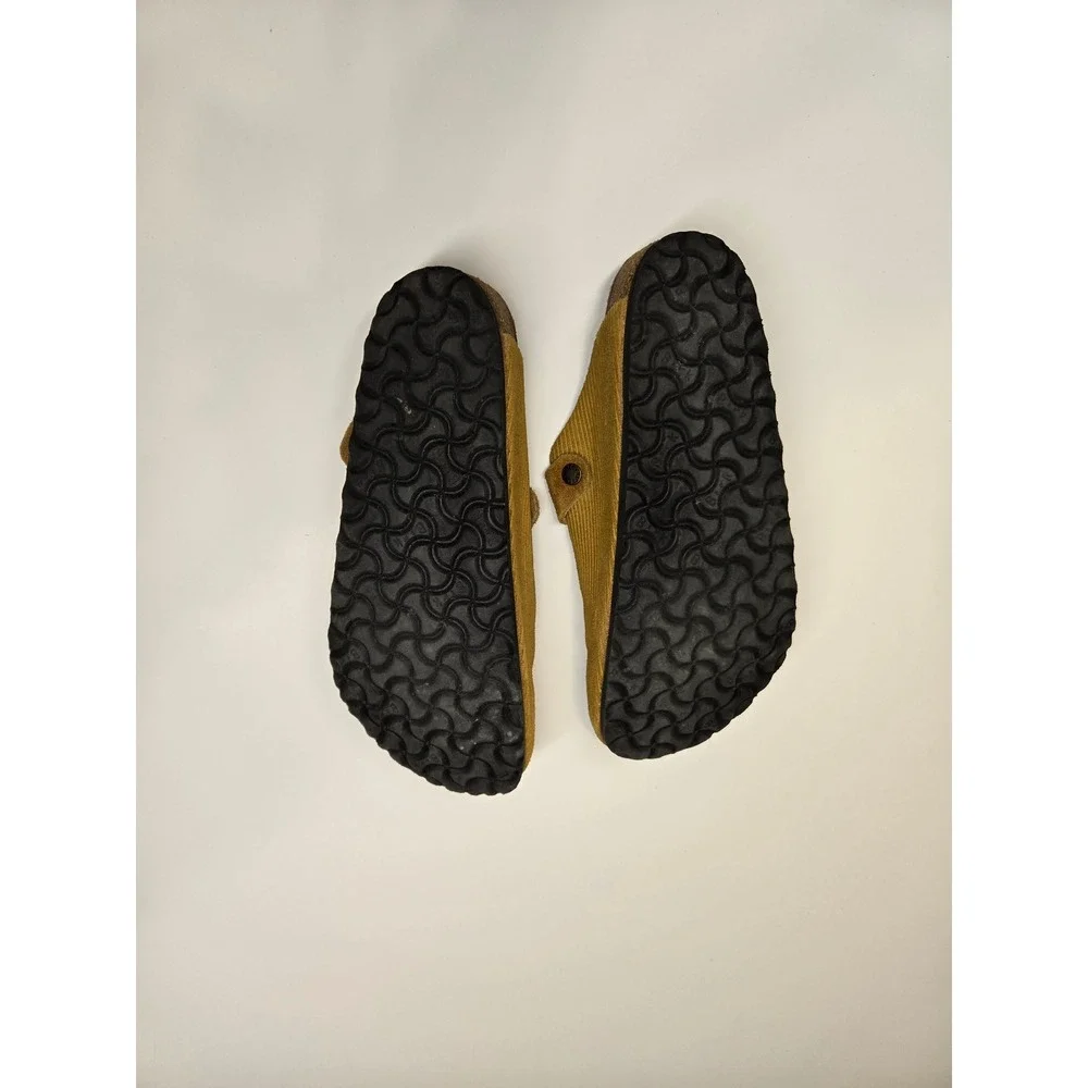 Birkenstock Boston Clogs Mens 43 10 Cork Brown Corduroy Suede Mules 1026155